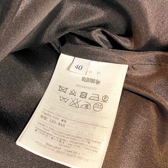 Valentino Ruffle Trim Crepe Mini Dress - Picture 5 of 11